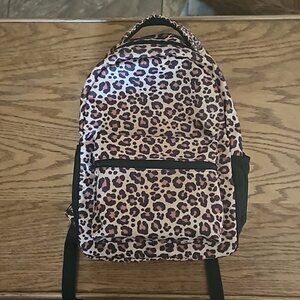 Cheetah Leopard Animal Print Nylon Laptop Backpack